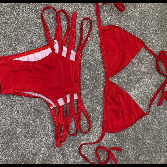 NWOT - Red Bathing Suit - Fits like XS or S!!! - Picture 2 of 5
